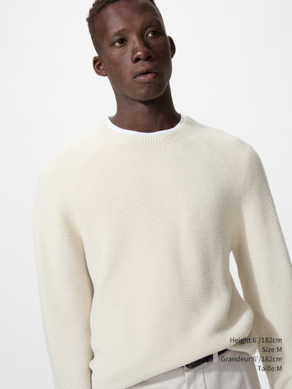 Uniqlo 3D Knit Crew Neck Sweater